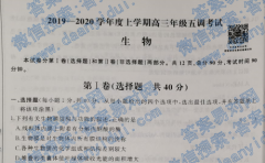 ͬ2019-2020ѧѧڸ꼶Ծ